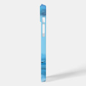 1Mariah Kingston Blue ocean  pastel text editable  Case-Mate iPhoneケース (裏面 / 左)
