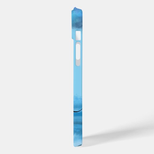 1Mariah Kingston Blue ocean pastel text editable Case-Mate iPhoneケース (裏面 / 左)