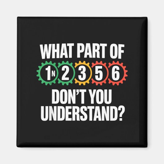 1n256 Motorcycle Shift Biker Motorcyclist  マグネット (正面)