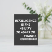 1N73LL1G3NC3 15 7H3 4B1L17Y 70 4D4P7 70 CH4NG3. シーズンポストカード (スタンド正面)