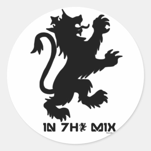 1N7H3M1Xステッカーシート ラウンドシール (正面)