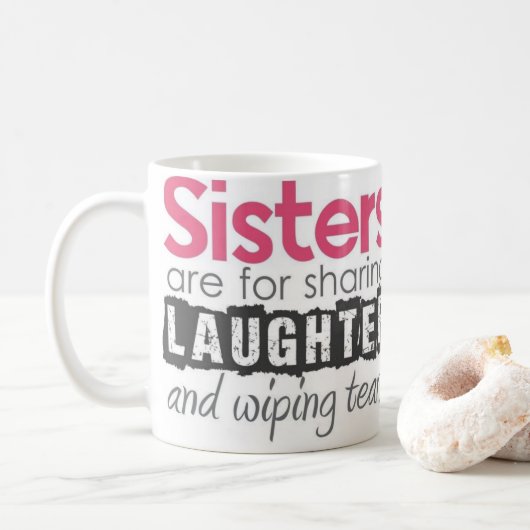 1oz姉妹のカスタムなマグはZazz_itによって写真を加えます コーヒーマグカップ (ドーナツ)