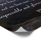 1Peter 1:8,9 ポスター (角)