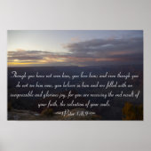 1Peter 1:8,9 ポスター (正面)