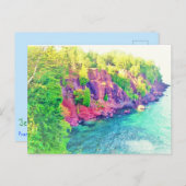 1Preque Isle明るいポストカード ポストカード (正面/裏面)