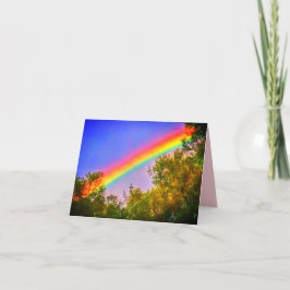 1RAINBOW横の明るい挨拶状 カード