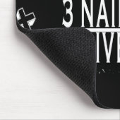 1SACRIFICE + 3人のネイル= 4GIVENクリスチャンイエス・キリスト マウスパッド (コーナー)