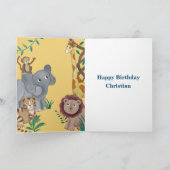 1sr誕生日リトルジャンルライオン カード (内部)