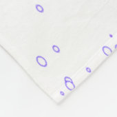 1stクリスマスサンタハットホワイトスノーベビートナカイ フリースブランケット (角)