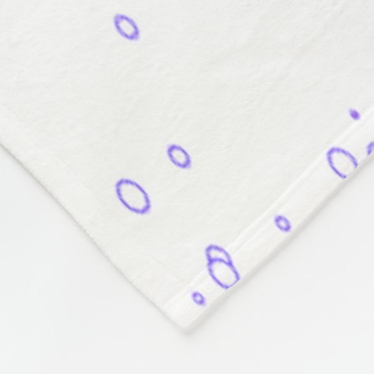 1stクリスマスサンタハットホワイトスノーベビートナカイ フリースブランケット (角)