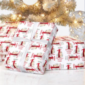 1stクリスマスディアネーム赤ちゃん女の子赤ちゃんナンバーワン ラッピングペーパー