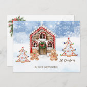 1stクリスマスニューホームクリスマスホリデーカード シーズンポストカード (正面/裏面)