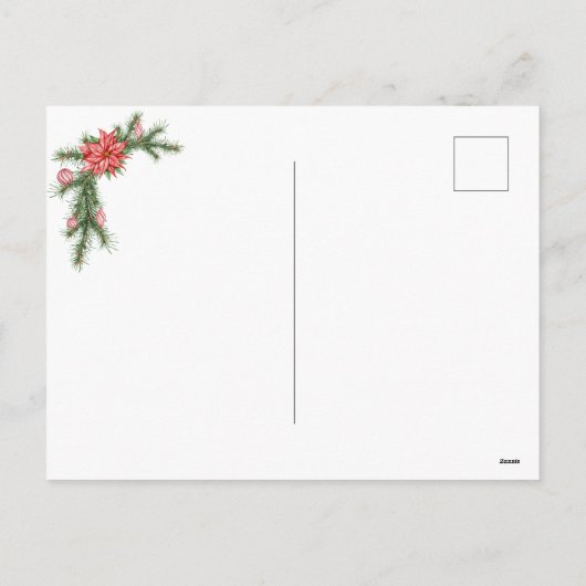 1stクリスマスニューホームクリスマスホリデーカード シーズンポストカード (裏面)