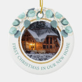 1stクリスマスニューホームユーカリ2写真 セラミックオーナメント (正面)