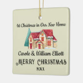 1stクリスマスニューホーム引っ越し祝いパーティーニューリウェズ セラミックオーナメント (左)