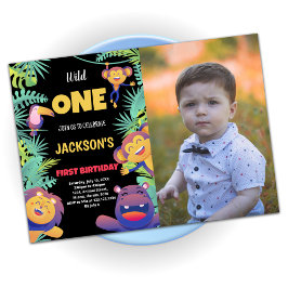 1stグリーンサファリ誕生日招待状（写真あり） 招待状