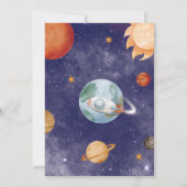 1stトリップザのまわりにサン宇宙誕生日招待状 招待状 (裏面)