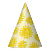 1stトリップザのまわりにサン誕生日ハット – イエローサンズ パーティーハット (左)