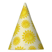 1stトリップザのまわりにサン誕生日ハット – イエローサンズ パーティーハット (右)