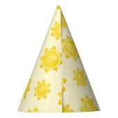 1stトリップザのまわりにサン誕生日ハット – イエローボホ パーティーハット (裏面)