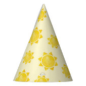 1stトリップザのまわりにサン誕生日ハット – イエローボホ パーティーハット (左)