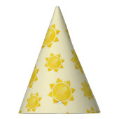1stトリップザのまわりにサン誕生日ハット – イエローボホ パーティーハット (右)