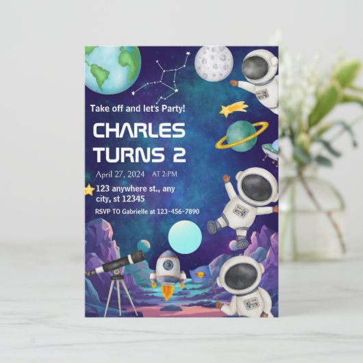 1stトリップザのまわりにサン誕生日ボーイ 招待状 (スタンド正面)