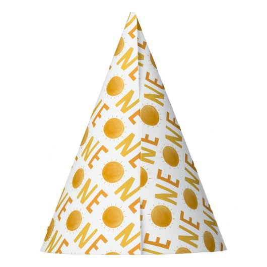 1stトリップザサンのまわりにボホサンシャイン誕生日 パーティーハット (裏面)