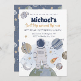 1stトリップ誕生日ボーイ招待状 招待状