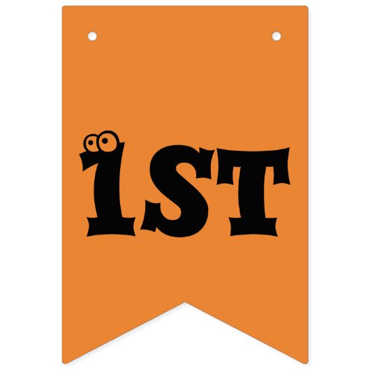 1stハロウィーン2017小さな魔女カエル バンティングフラッグ (第2の旗)