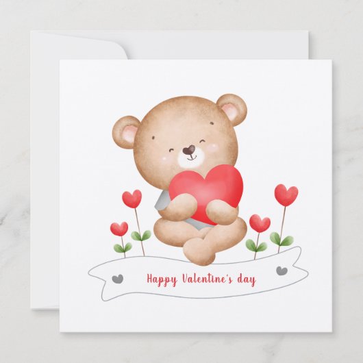 1stバレンタインデー男の子バレンタインデーのカード カード (正面)