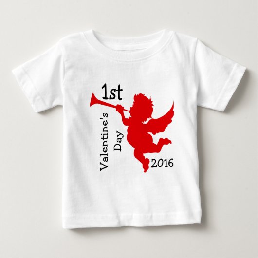 1stバレンタインデーTシャツテンプレート ベビーTシャツ (正面)
