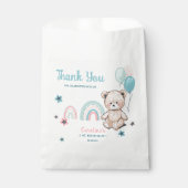 1stバースデーオペバッグは可愛いテディベアを特徴とする。 フェイバーバッグ (正面)