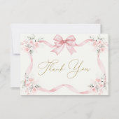 1stバースデーガールサンキューカード（弓） サンキューカード (正面)