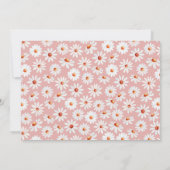 1stバースデーバニーデイジー写真 招待状 (裏面)