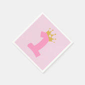 1stバースデープリンセスクラウン スタンダードカクテルナプキン (角)