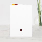 1stバースデーボーイスーパーヒーロー漫画テーマ カード (裏面)