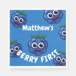 1stバースデーボーイブルーベリーファースト スタンダードランチョンナプキン