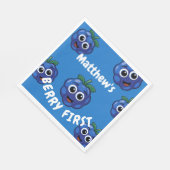 1stバースデーボーイブルーベリーファースト スタンダードランチョンナプキン (角)