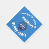 1stバースデーボーイブルーベリーファースト スタンダードランチョンナプキン (角)