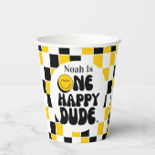 1stバースデーワンハッピードダードボーイ誕生日 紙コップ (裏面)