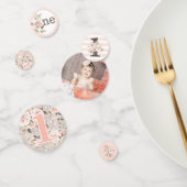 1stバースデー素朴ウッドシャビーシックバラフローラ コンフェッティ (グループ)