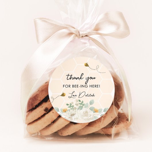 1stビーデイのまわりにガールズ誕生日ハニーフローラ ラウンドシール