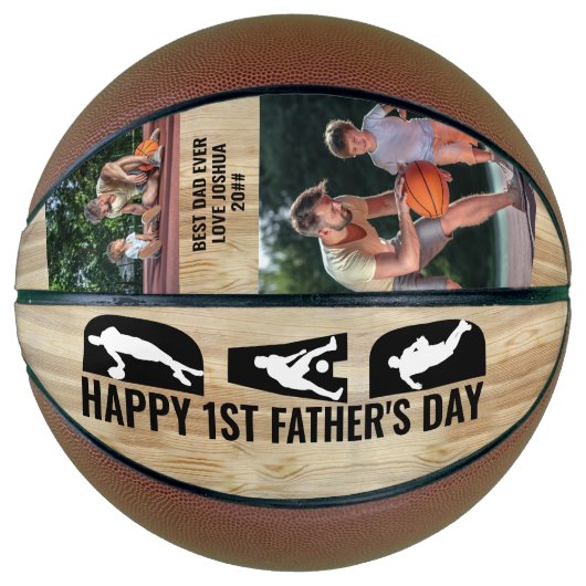 1stファーザーズ・デイパパ2フォト最高のパパ・エバー バスケットボール (正面)
