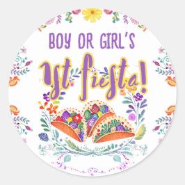 1stフィエスタ誕生日ボーイガールフォーカルアートフローラの好意 ラウンドシール
