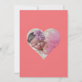 1stプールパーティー誕生日招待状写真。 招待状 (裏面)