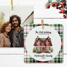 1stホリデーインニューホーム引っ越し祝いパーティーコテージシック セラミックオーナメント