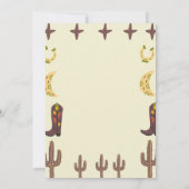 1stロデオウェスタンパーティーカントリー誕生日 招待状 (裏面)