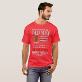 1st歩兵師団のベテランおじいちゃんをナメないで tシャツ (正面フル)