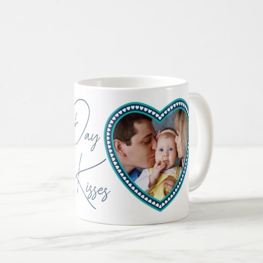 1st父の日、おめでとう&愛を込めて コーヒーマグカップ (正面右)